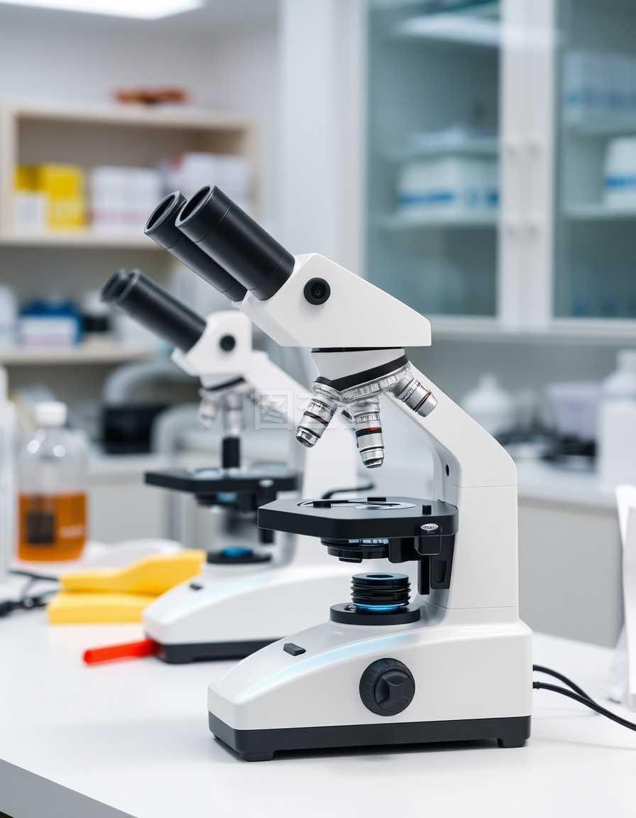 實(shí)驗(yàn)室專業(yè)顯微鏡、科學(xué)儀器和醫(yī)療工具用顯微鏡觀察微尺度、微生物學(xué)和實(shí)驗(yàn)室醫(yī)學(xué)研究
